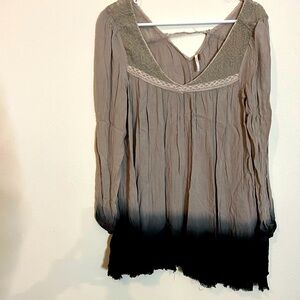 Free People, M, Long-sleeve Boho top